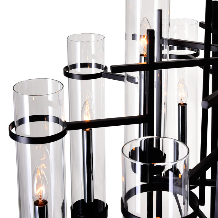 CWI Lighting Canada - 9827P38-12-101 - 12 Light Chandelier - Sierra - Black