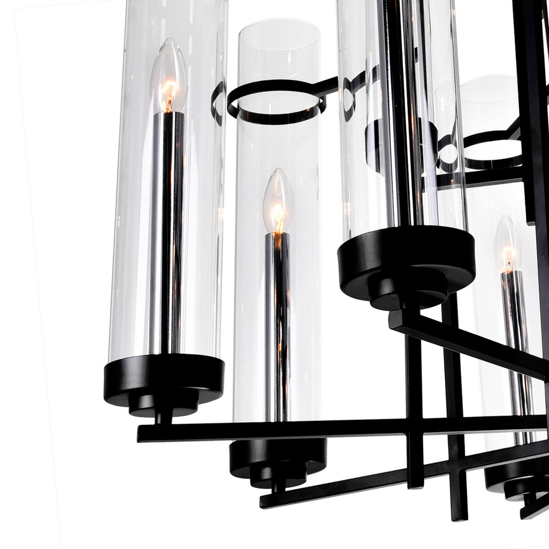 CWI Lighting Canada - 9827P38-8-RC-101 - Eight Light Chandelier - Sierra - Black