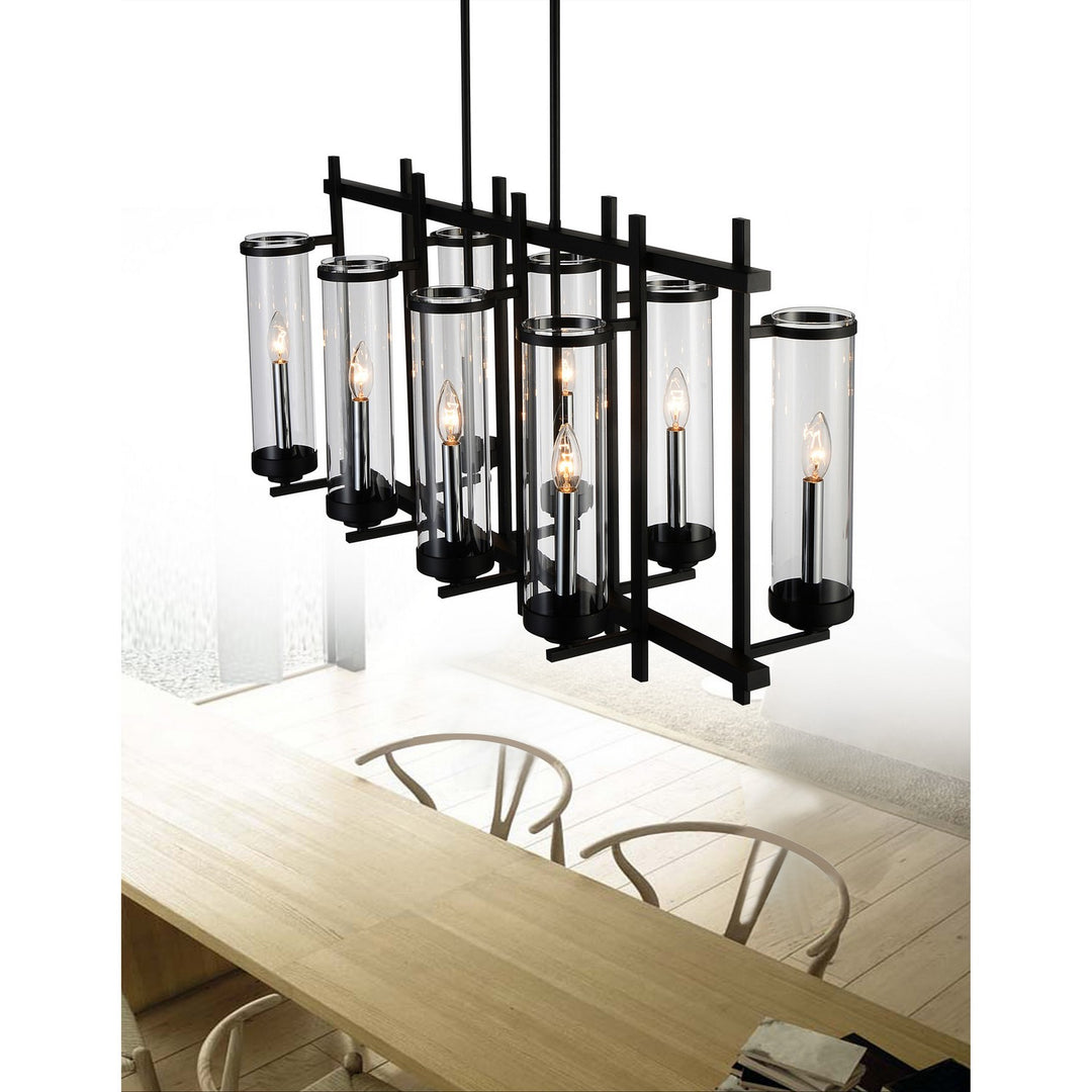 CWI Lighting Canada - 9827P38-8-RC-101 - Eight Light Chandelier - Sierra - Black