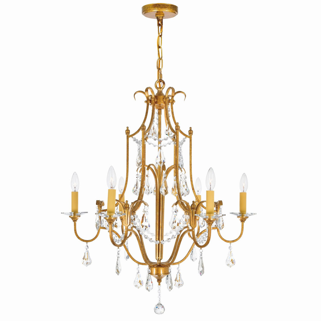 Electra Six Light Chandelier in Oxidized Bronze - available from The Lighting Shoppe, trusted by Canadian homeowners