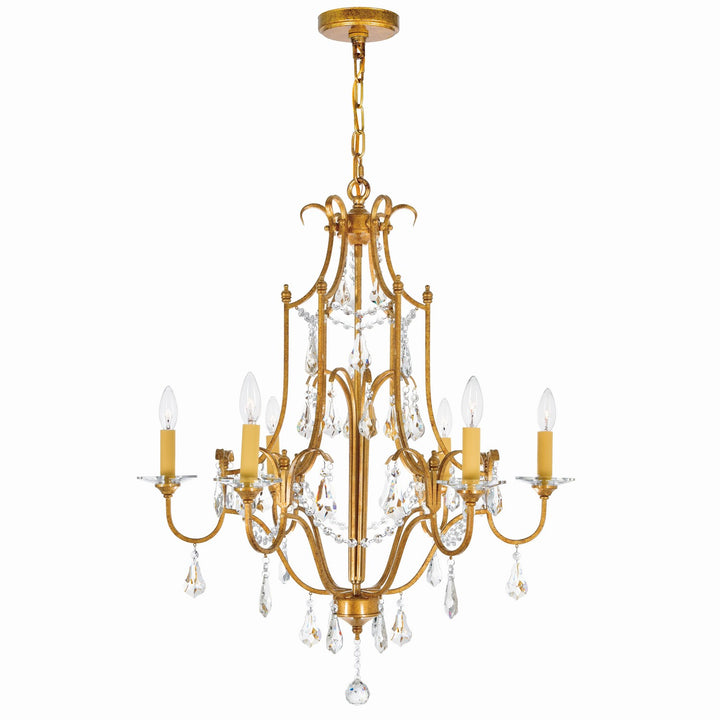 Electra Six Light Chandelier in Oxidized Bronze - available from The Lighting Shoppe, trusted by Canadian homeowners
