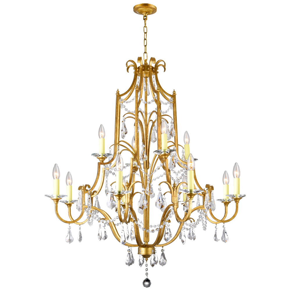 CWI Lighting Canada - 9836P37-12-125 - 12 Light Chandelier - Electra - Oxidized Bronze