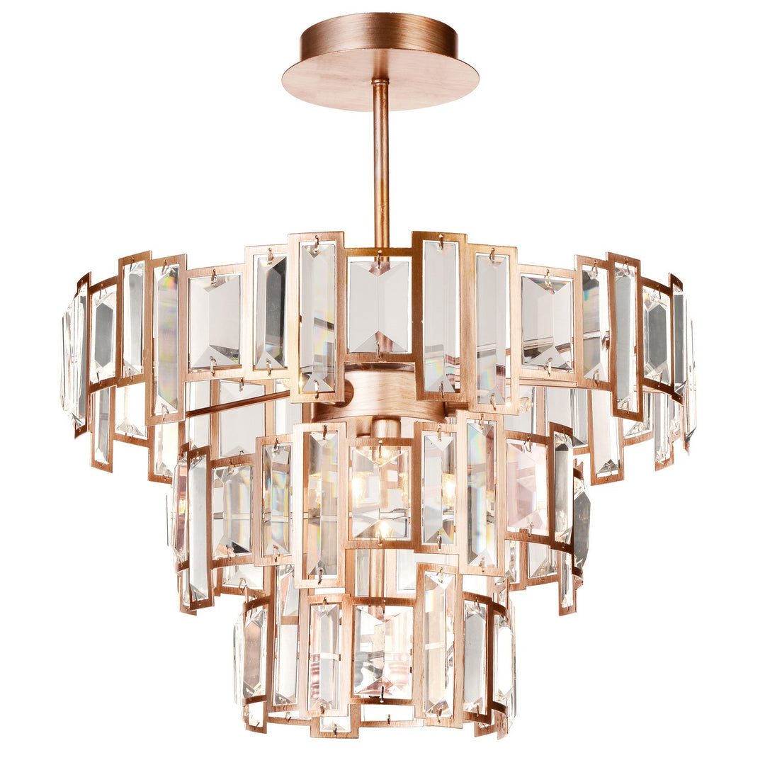 Quida Five Light Chandelier in Champagne - available from The Lighting Shoppe, trusted by Canadian homeowners