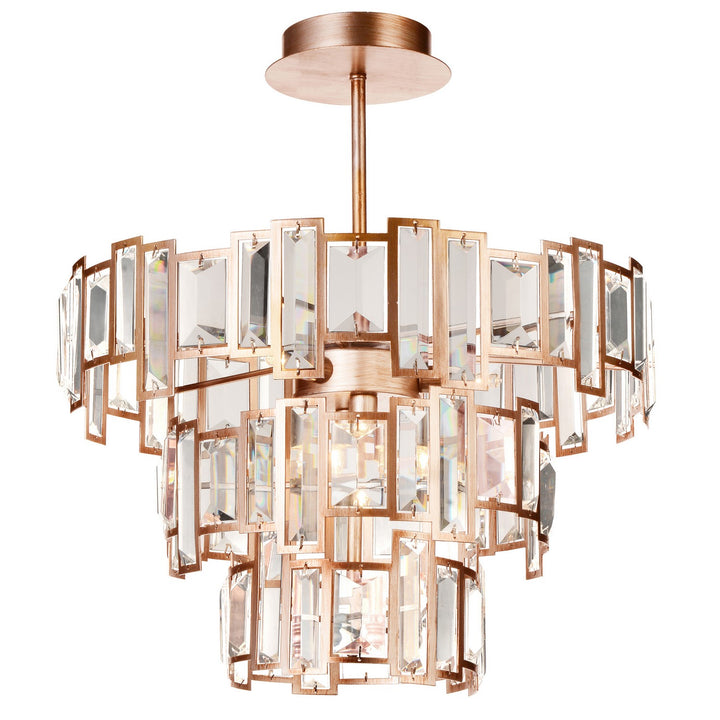 Quida Five Light Chandelier in Champagne - available from The Lighting Shoppe, trusted by Canadian homeowners