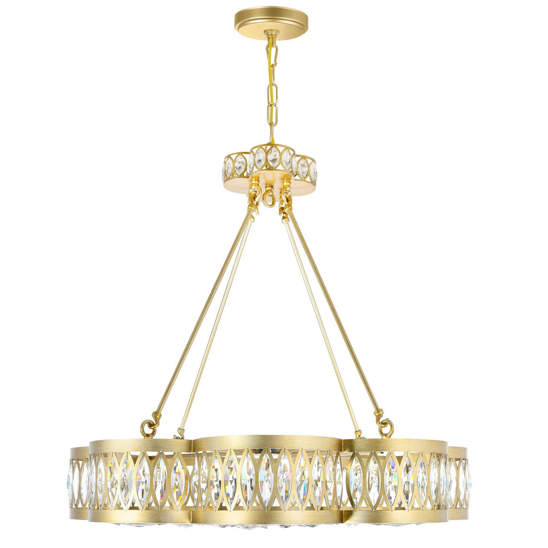 Nova Eight Light Chandelier in Champagne - available from The Lighting Shoppe, trusted by Canadian homeowners