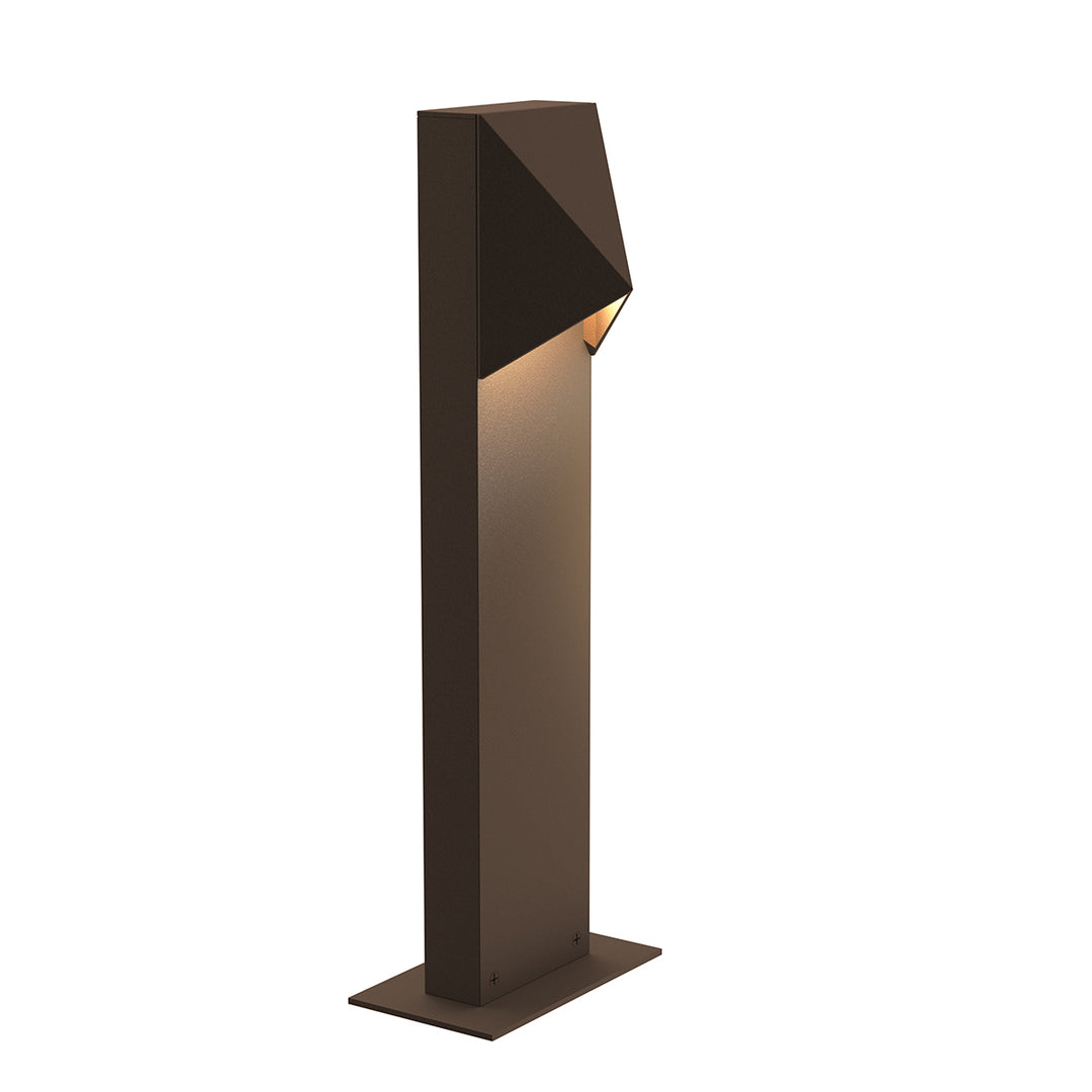 Triform Compact LED Bollard in Textured Bronze - available from The Lighting Shoppe, trusted by Canadian homeowners