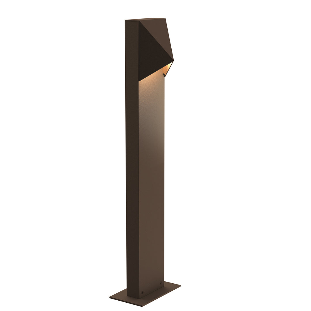 Triform Compact LED Bollard in Textured Bronze - available from The Lighting Shoppe, trusted by Canadian homeowners