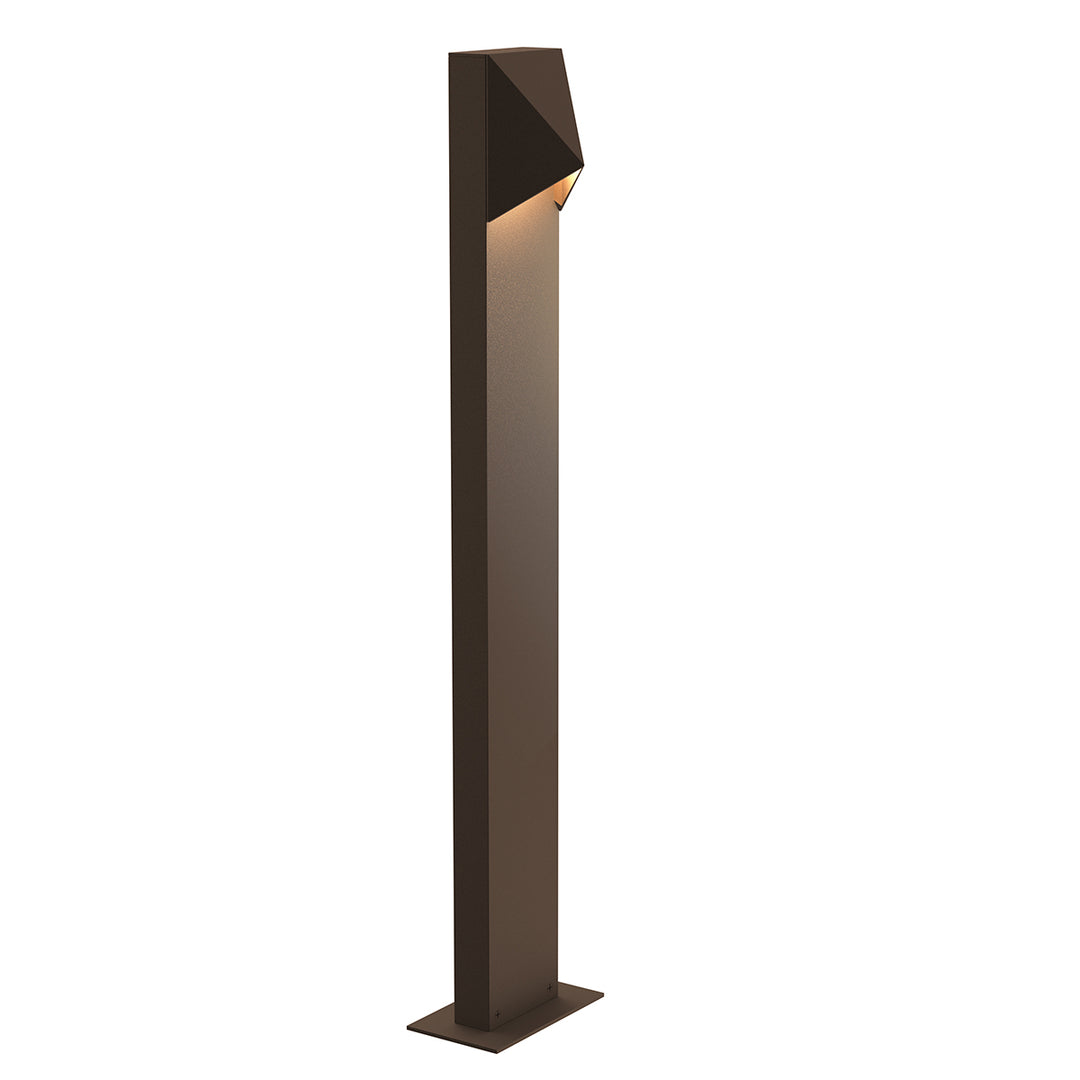 Triform Compact LED Bollard in Textured Bronze - available from The Lighting Shoppe, trusted by Canadian homeowners