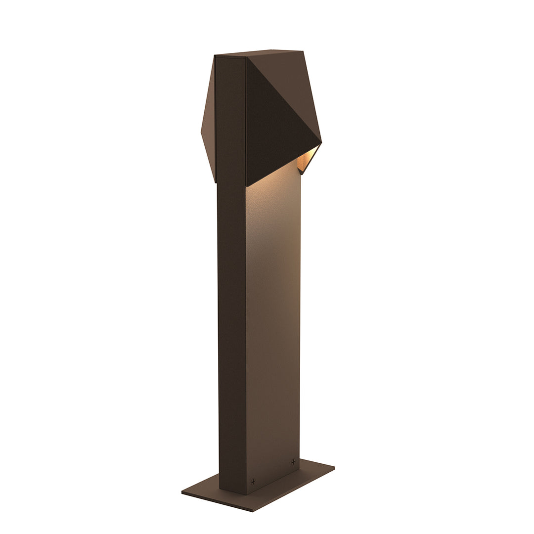 Triform Compact LED Bollard in Textured Bronze - available from The Lighting Shoppe, trusted by Canadian homeowners