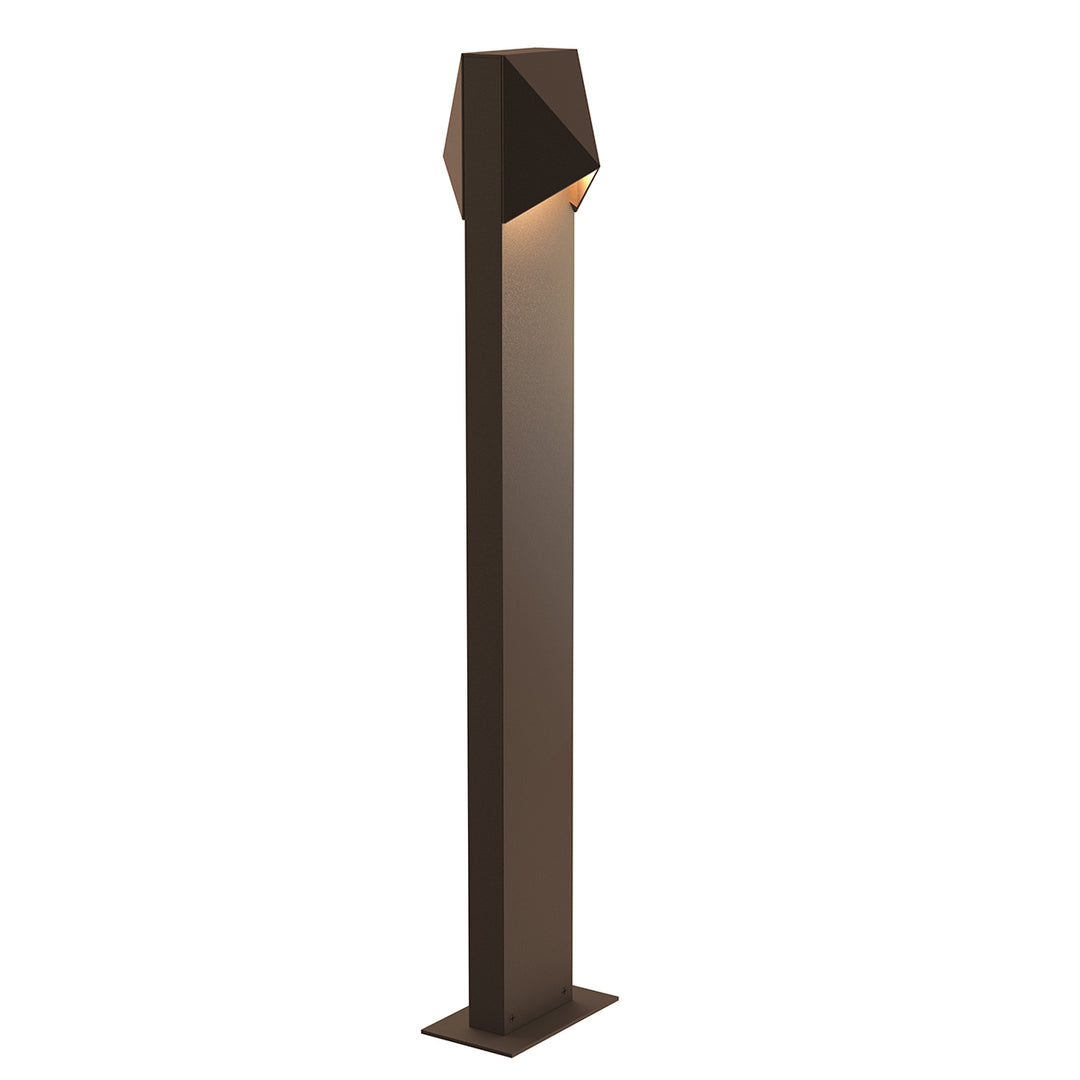 Triform Compact LED Bollard in Textured Bronze - available from The Lighting Shoppe, trusted by Canadian homeowners