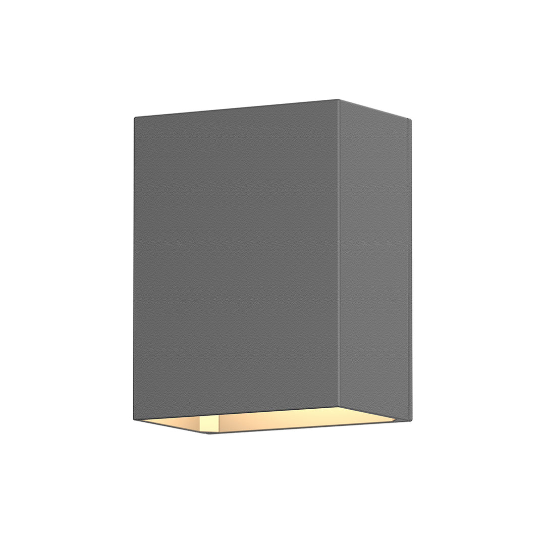 Box LED Wall Sconce in Textured Gray - available from The Lighting Shoppe, trusted by Canadian homeowners