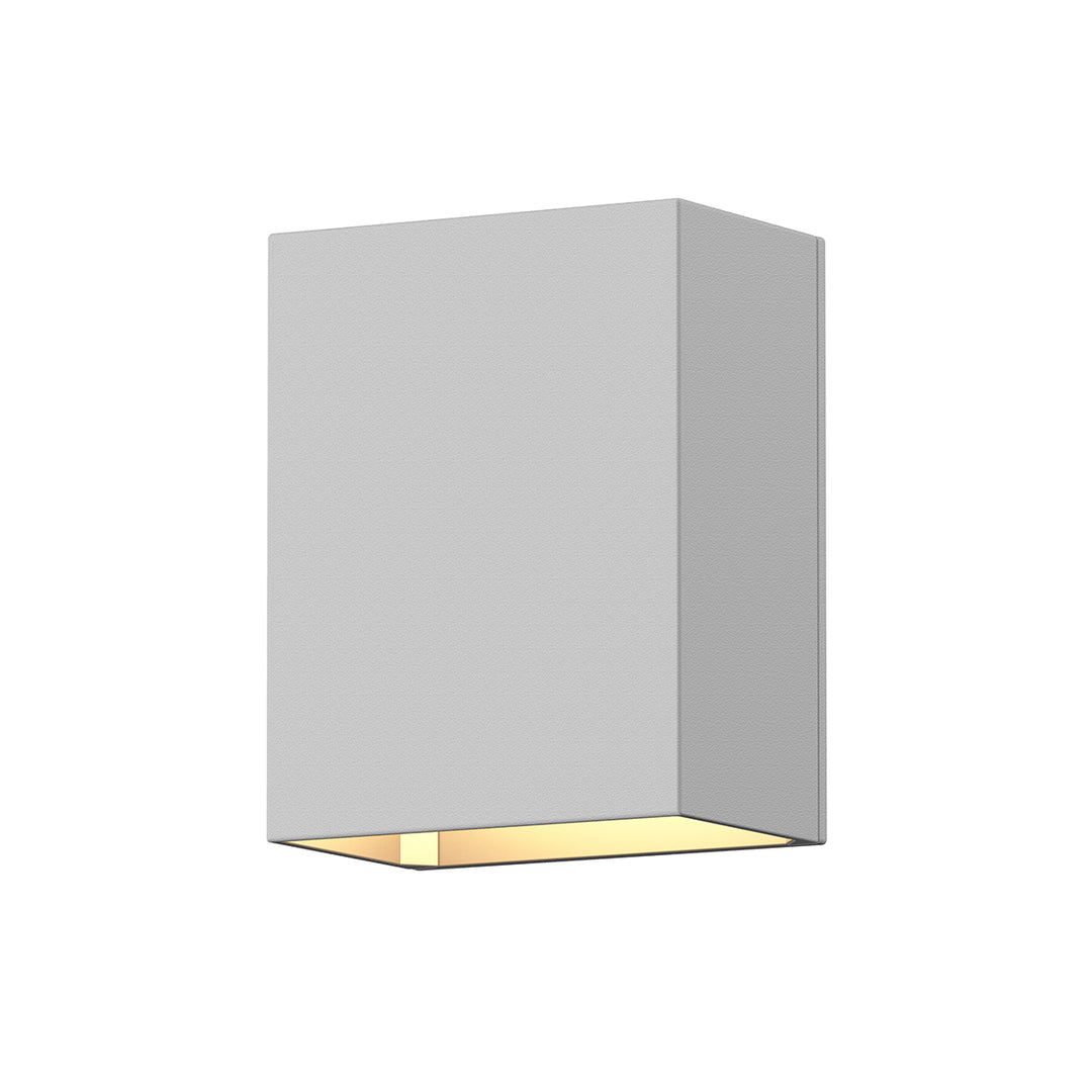Box LED Wall Sconce in Textured White - available from The Lighting Shoppe, trusted by Canadian homeowners