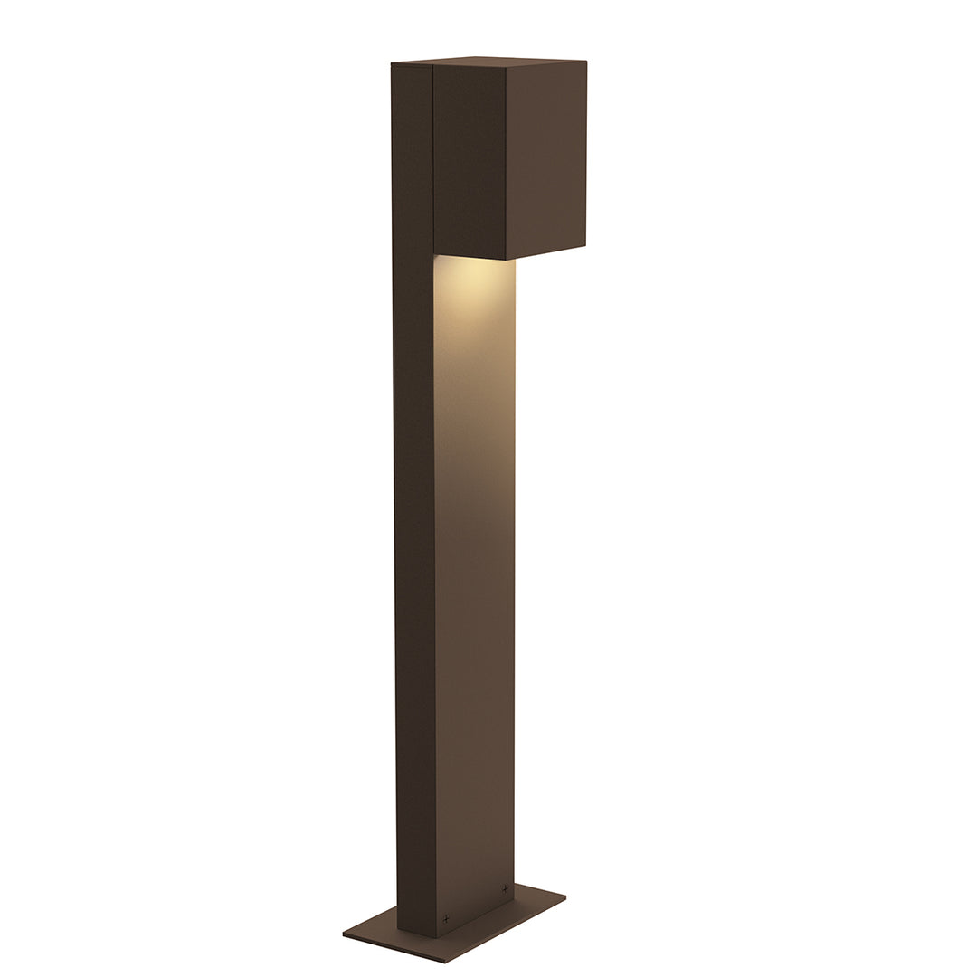 Box LED Bollard in Textured Bronze - available from The Lighting Shoppe, trusted by Canadian homeowners