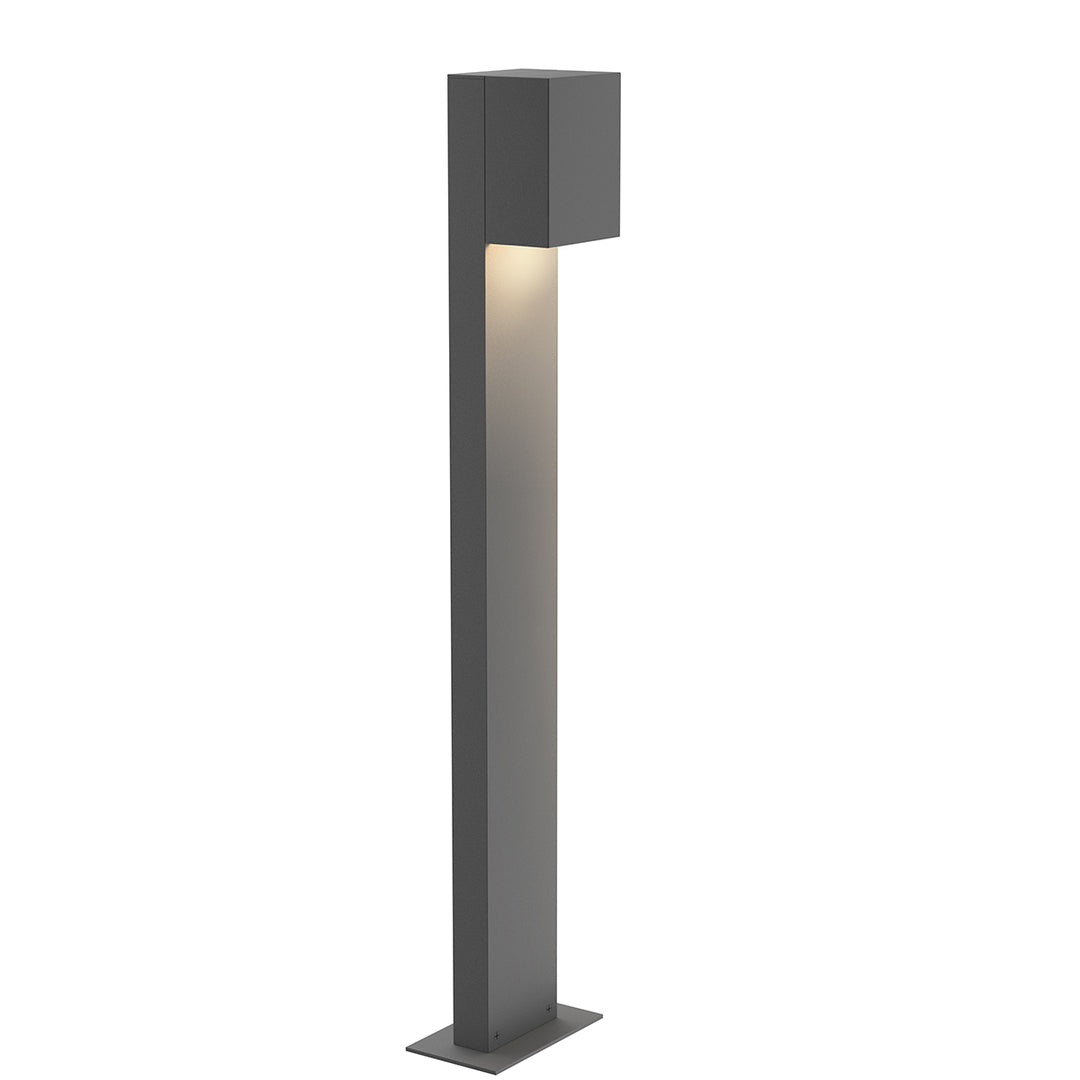 Box LED Bollard in Textured Gray - available from The Lighting Shoppe, trusted by Canadian homeowners