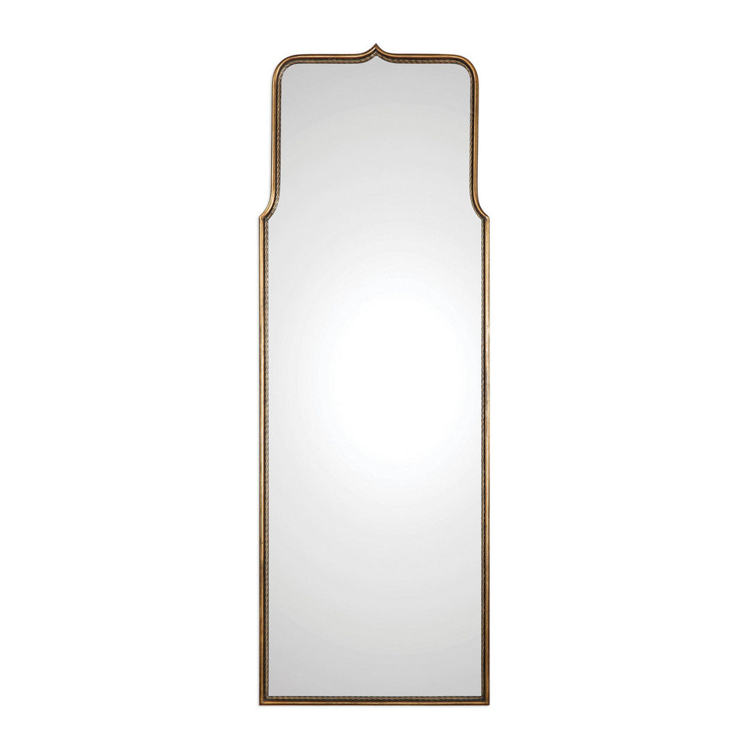Adelasia Mirror in Antiqued Gold Leaf - available from The Lighting Shoppe, trusted by Canadian homeowners