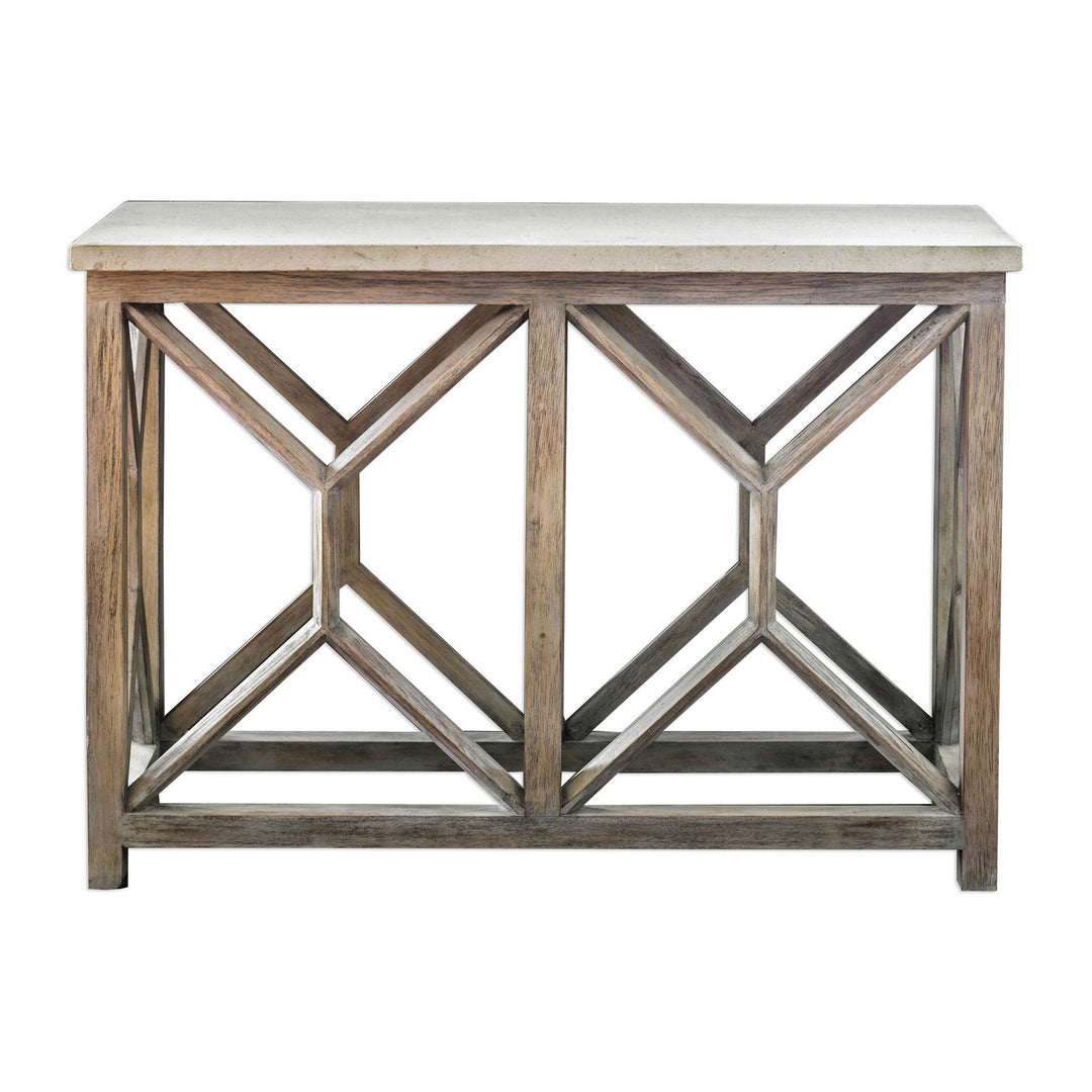 Catali Console Table in Natural Ivory - available from The Lighting Shoppe, trusted by Canadian homeowners