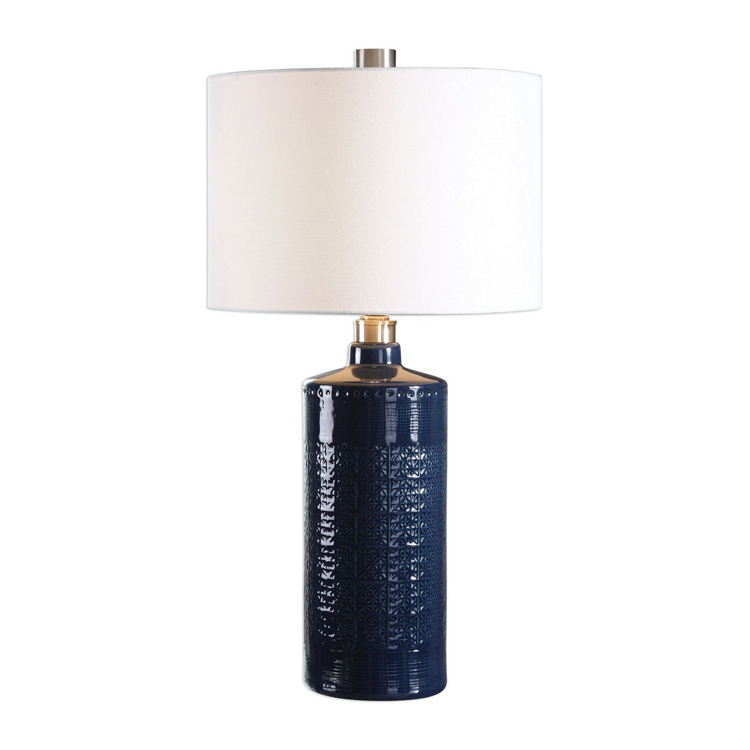 Thalia One Light Table Lamp in Brushed Nickel - available from The Lighting Shoppe, trusted by Canadian homeowners