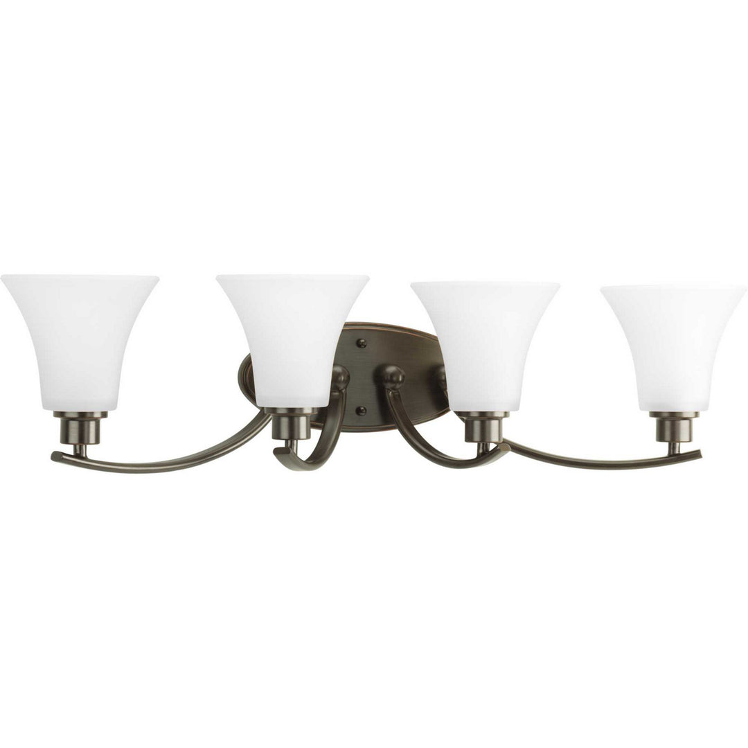 Joy Four Light Bath Bracket in Antique Bronze - available from The Lighting Shoppe, trusted by Canadian homeowners