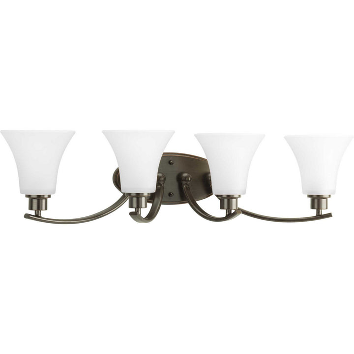 Joy Four Light Bath Bracket in Antique Bronze - available from The Lighting Shoppe, trusted by Canadian homeowners