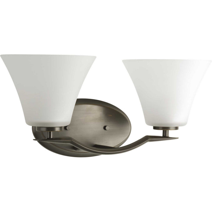 Bravo Two Light Bath Bracket in Antique Bronze - available from The Lighting Shoppe, trusted by Canadian homeowners