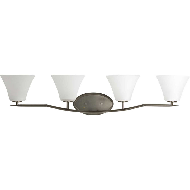 Bravo Four Light Bath Bracket in Antique Bronze - available from The Lighting Shoppe, trusted by Canadian homeowners