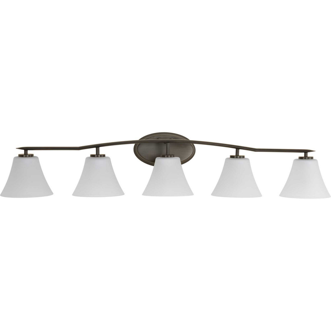 Bravo Five Light Bath Bracket in Antique Bronze - available from The Lighting Shoppe, trusted by Canadian homeowners
