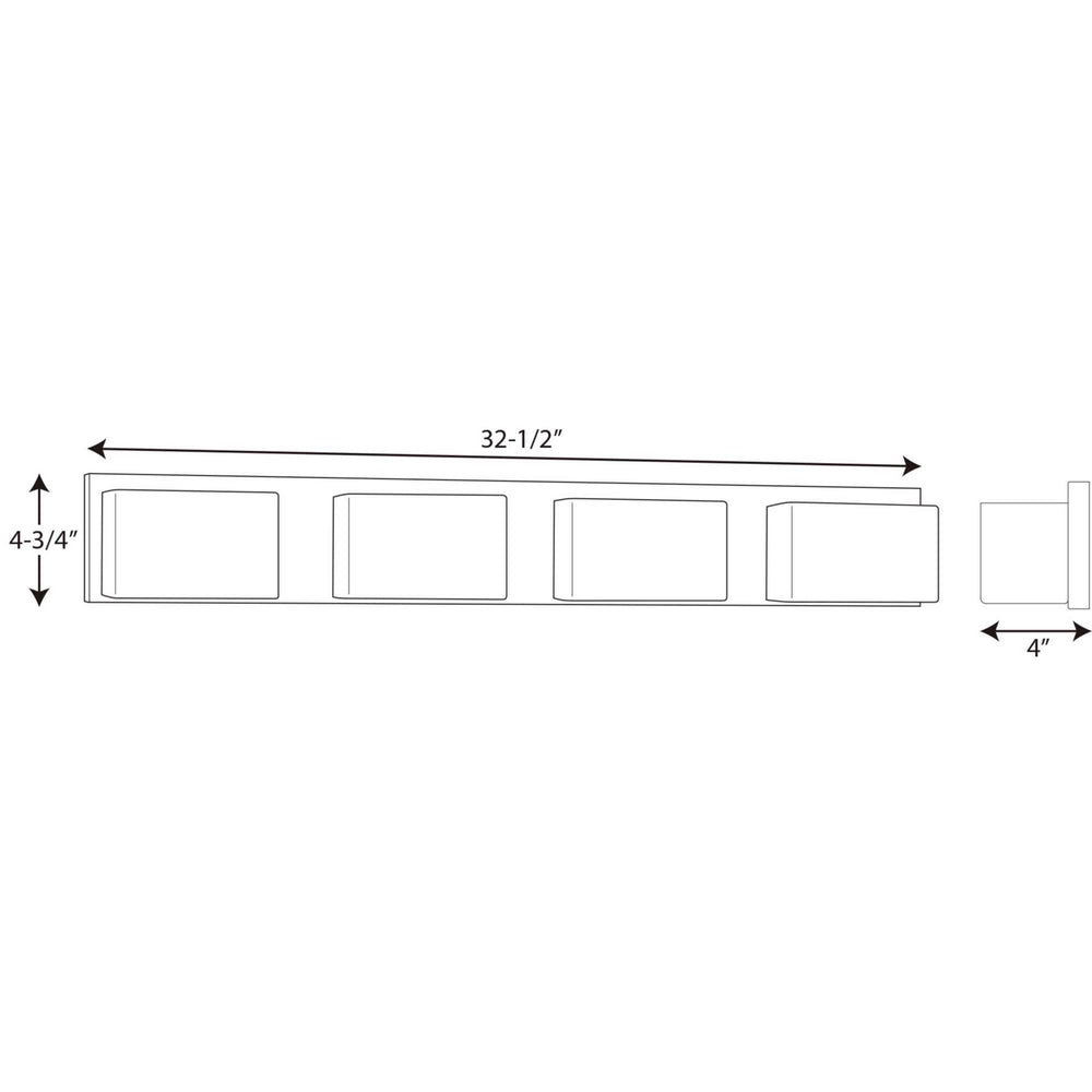 Progress Canada - P2145-1530K9 - LED Bath Bracket - Ace LED - Polished Chrome