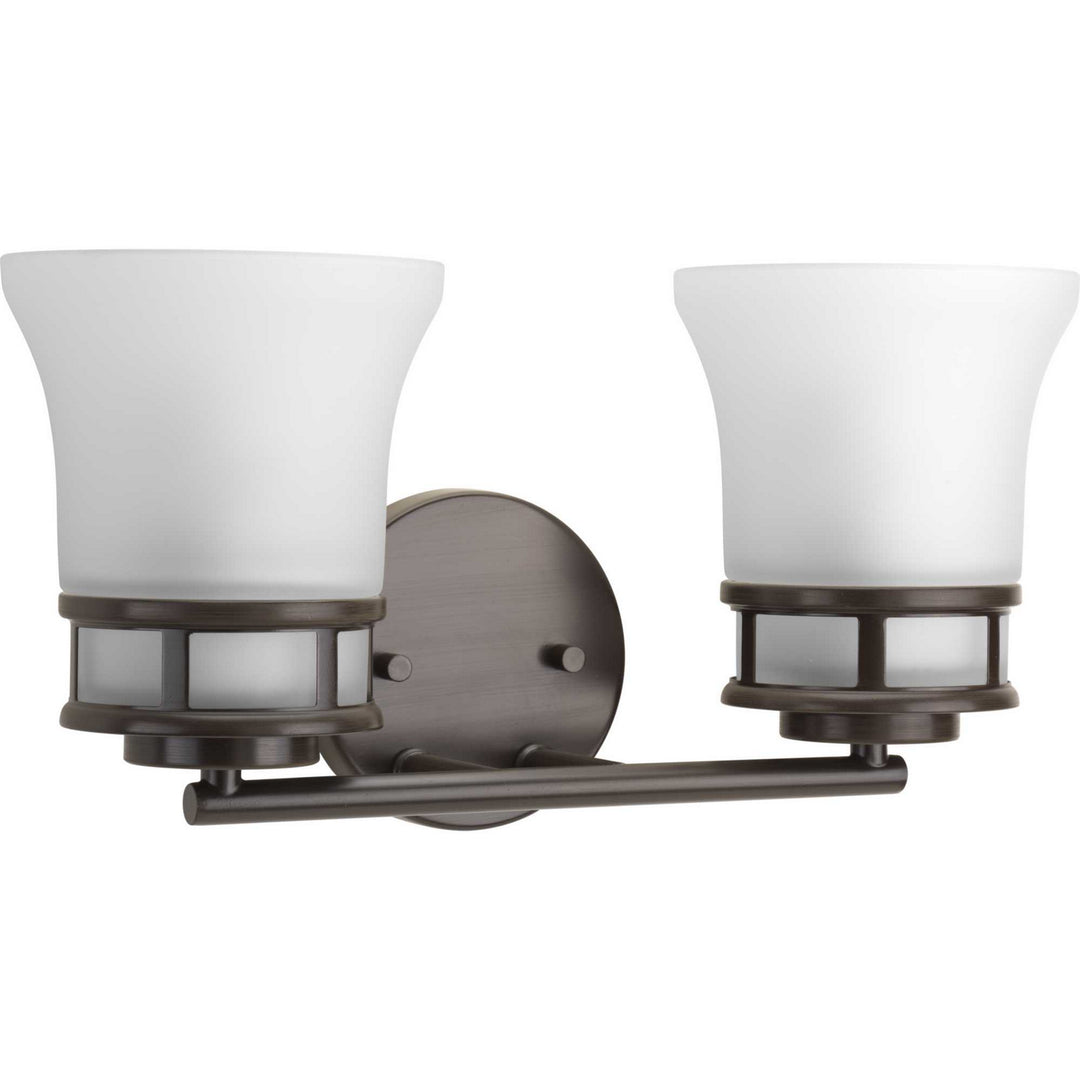 Cascadia Two Light Bath in Antique Bronze - available from The Lighting Shoppe, trusted by Canadian homeowners