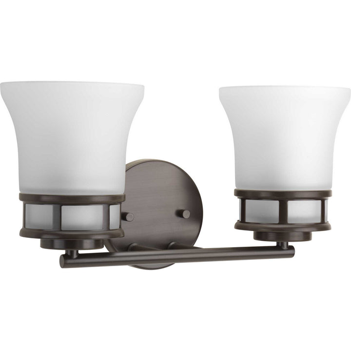 Cascadia Two Light Bath in Antique Bronze - available from The Lighting Shoppe, trusted by Canadian homeowners