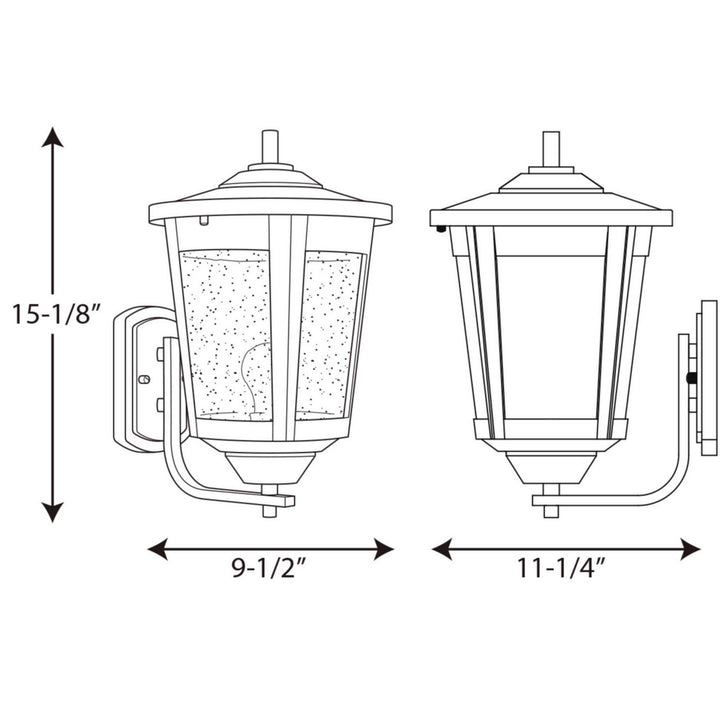 Progress Canada - P6075-31 - One Light Wall Lantern - East Haven - Black