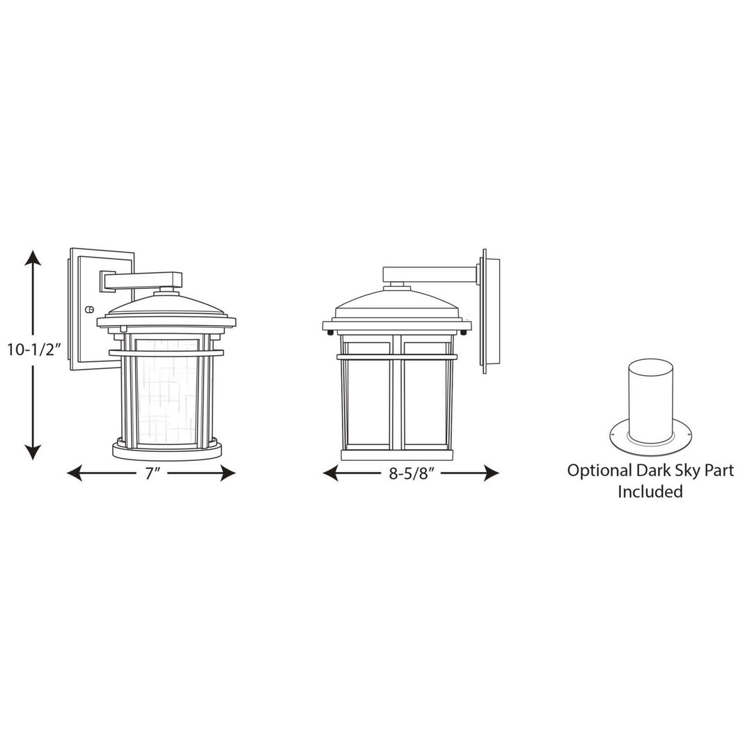 Progress Canada - P6084-20 - One Light Wall Lantern - Wish - Antique Bronze