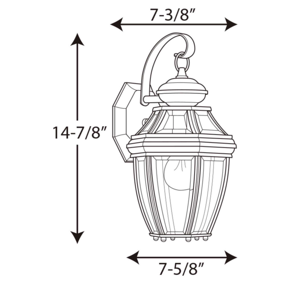 Progress Canada - P6610-31 - One Light Wall Lantern - New Haven - Black