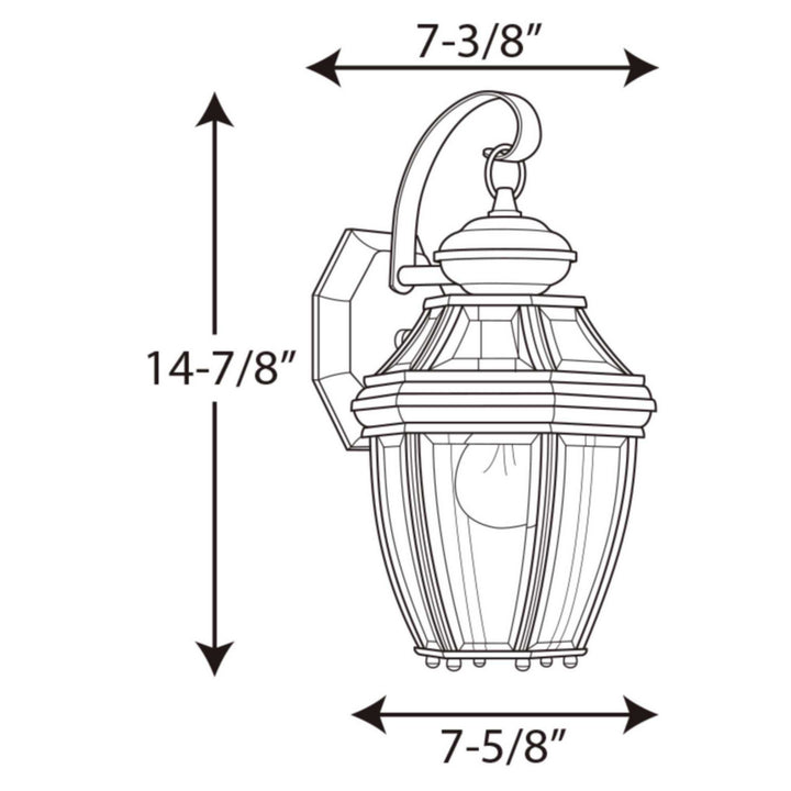 Progress Canada - P6610-31 - One Light Wall Lantern - New Haven - Black