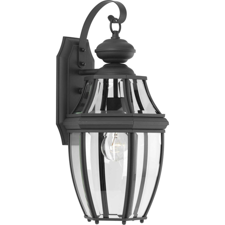New Haven One Light Wall Lantern in Black - available from The Lighting Shoppe, trusted by Canadian homeowners