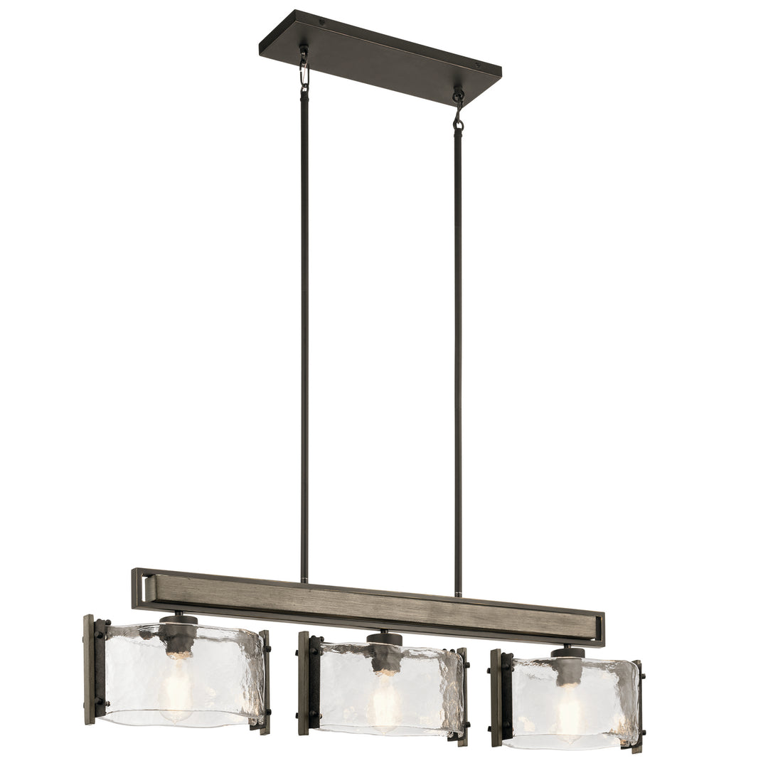 Kichler Canada - 43896OZ - Three Light Linear Chandelier - Aberdeen - Olde Bronze