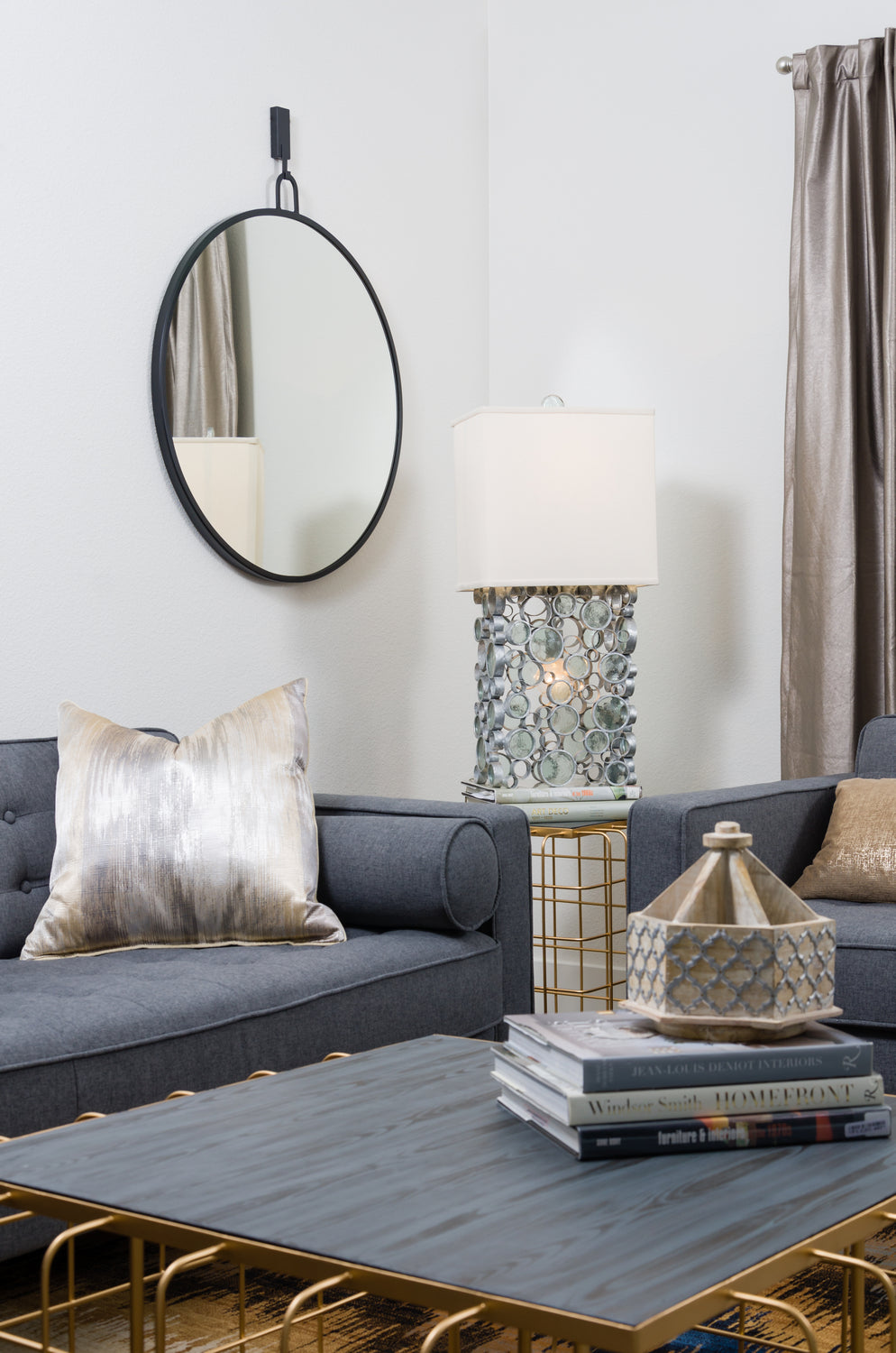 Varaluz - 407A01BL - Mirror - Varaluz Casa - Black