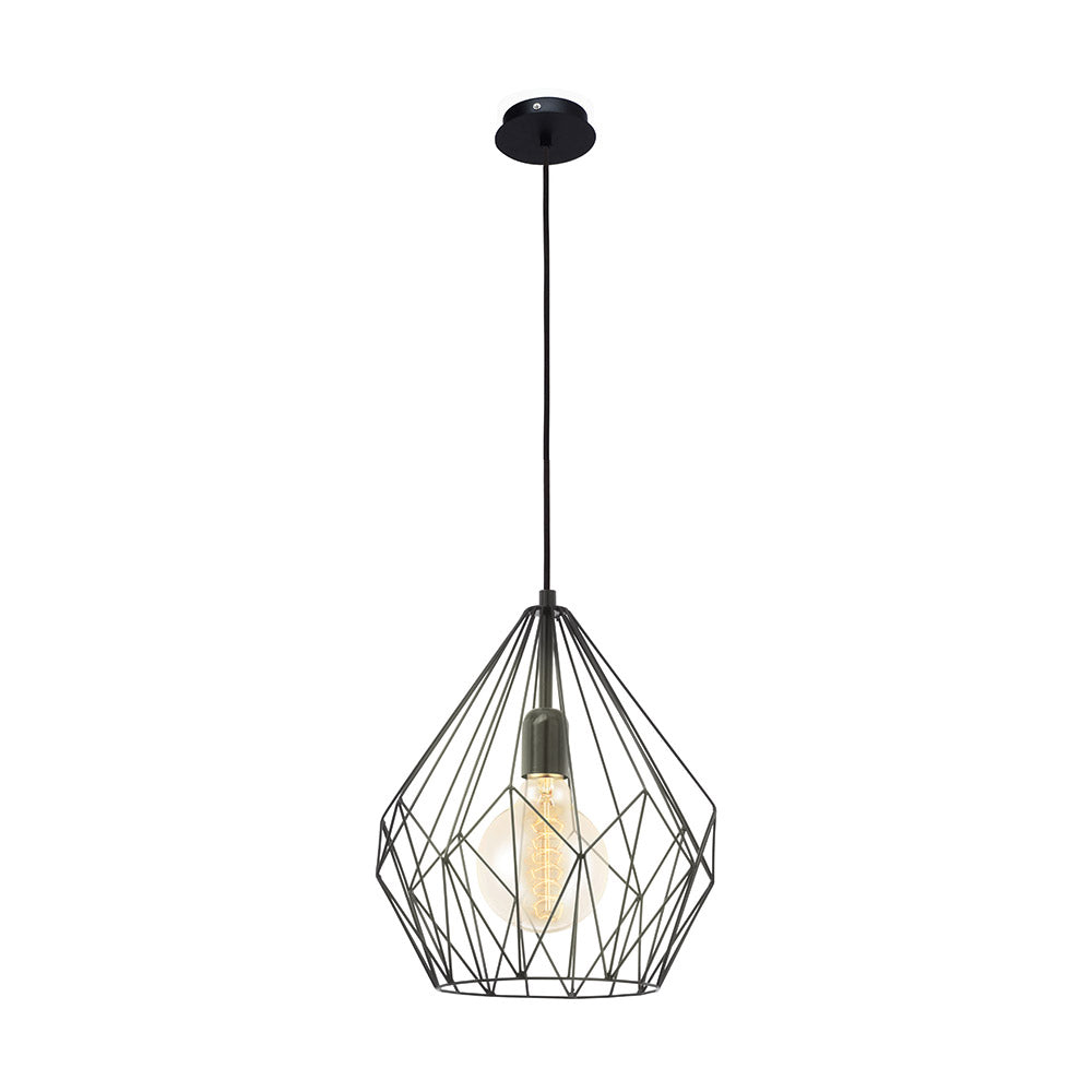 Eglo Canada - 49257A - One Light Pendant - Carlton - Matte Black