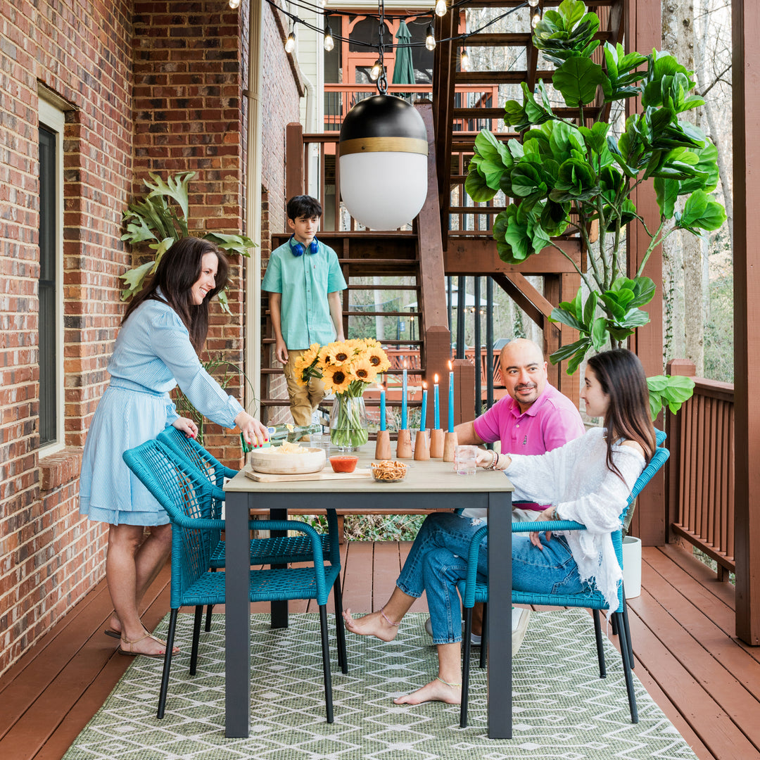 Crystorama - CAP-8506-MK-TG - Three Light Outdoor Pendant - Capsule - Matte Black + Textured Gold