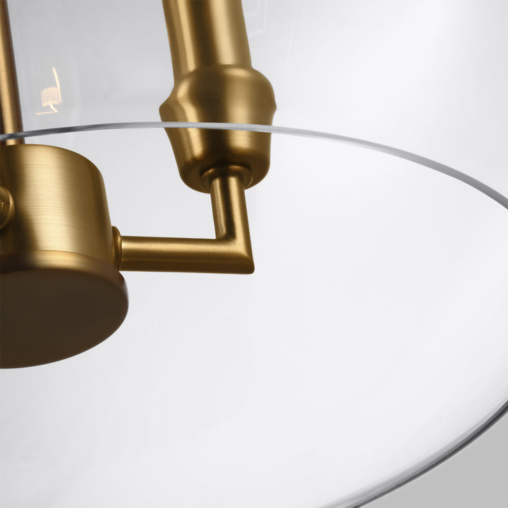 Visual Comfort Studio Canada - F3155/3BBS - Three Light Pendant - Lawler - Burnished Brass