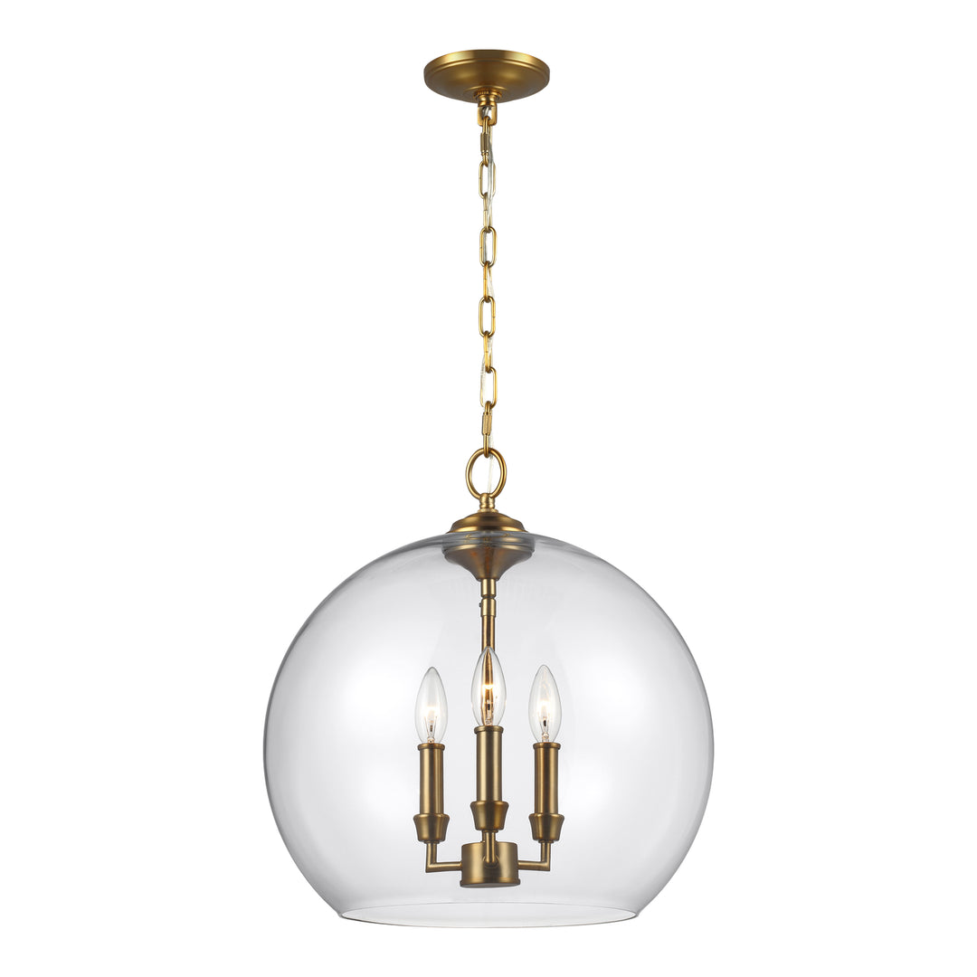 Visual Comfort Studio Canada - F3155/3BBS - Three Light Pendant - Lawler - Burnished Brass