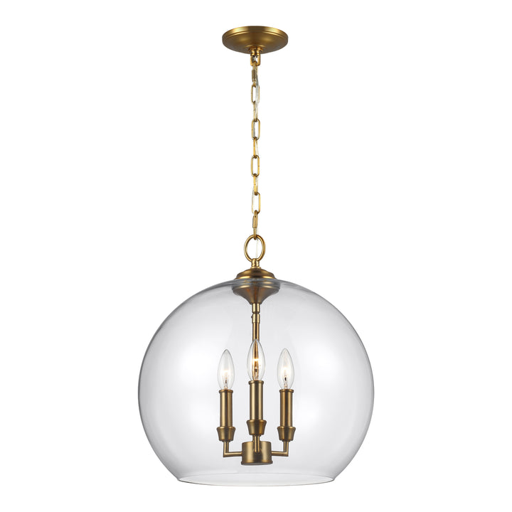 Visual Comfort Studio Canada - F3155/3BBS - Three Light Pendant - Lawler - Burnished Brass
