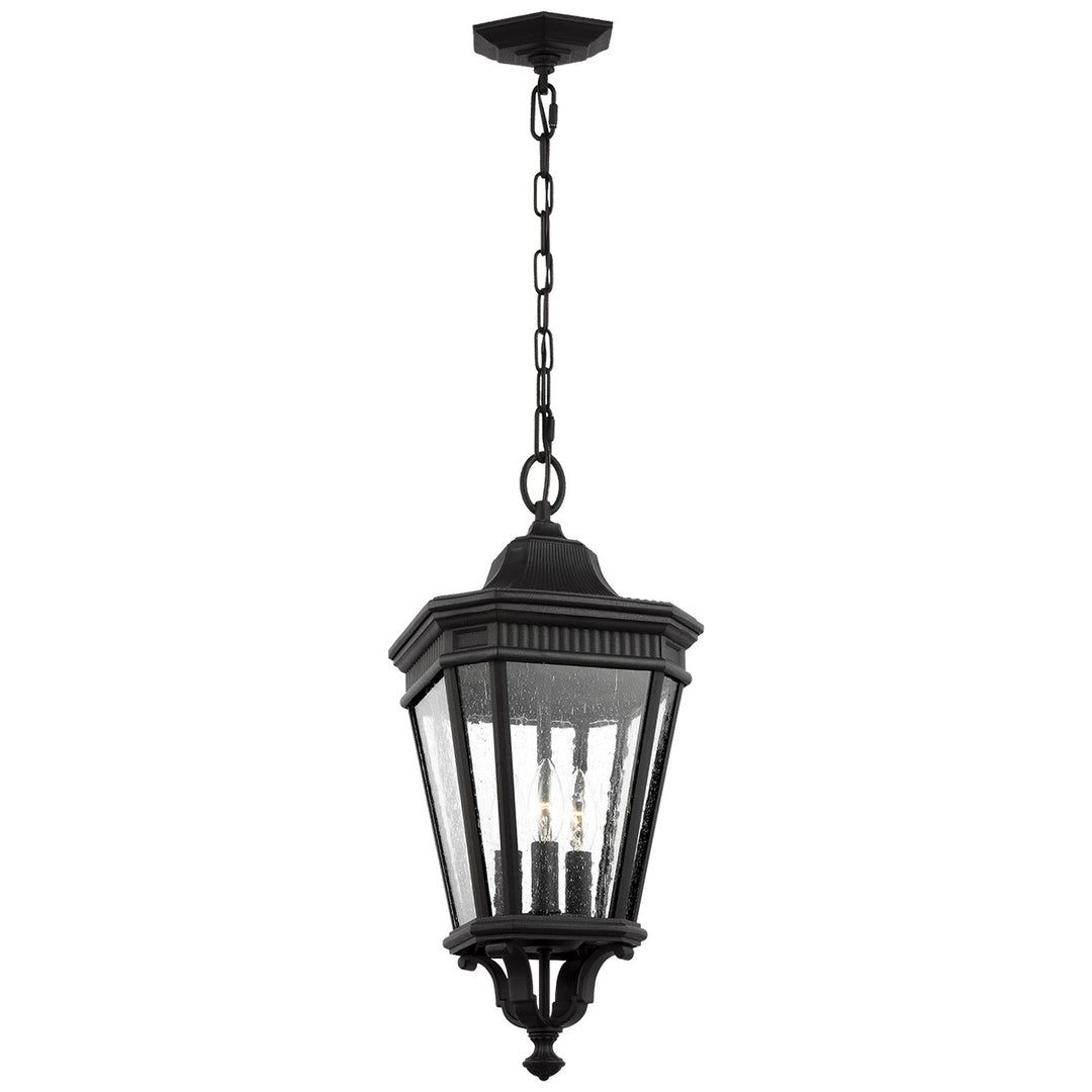 Cotswold Lane Three Light Hanging Lantern in Black - available from The Lighting Shoppe, trusted by Canadian homeowners
