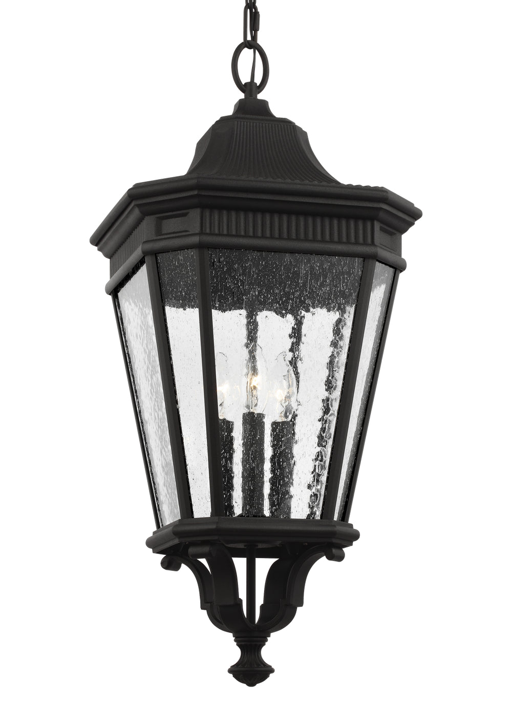 Generation Lighting Canada - OL5432BK - Three Light Hanging Lantern - Cotswold Lane - Black