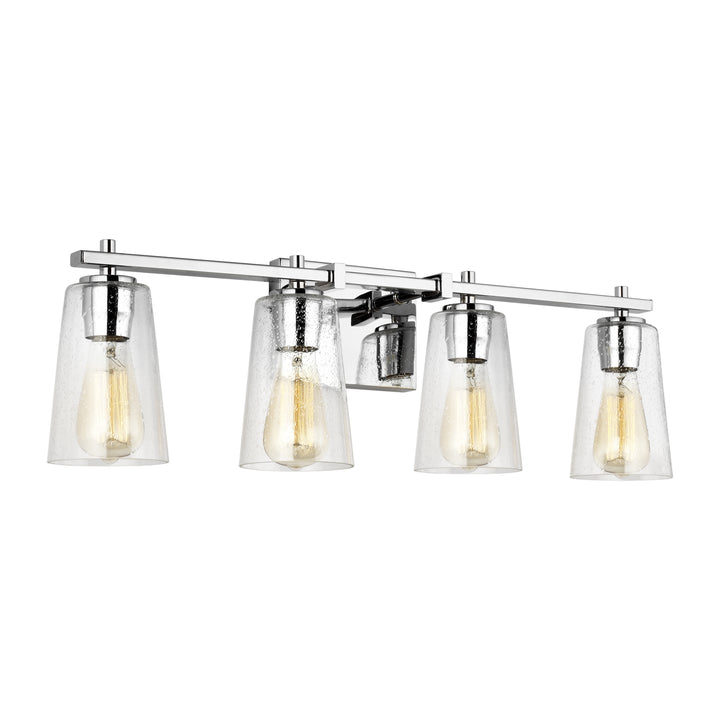 Mercer Four Light Vanity in Chrome - available from The Lighting Shoppe, trusted by Canadian homeowners