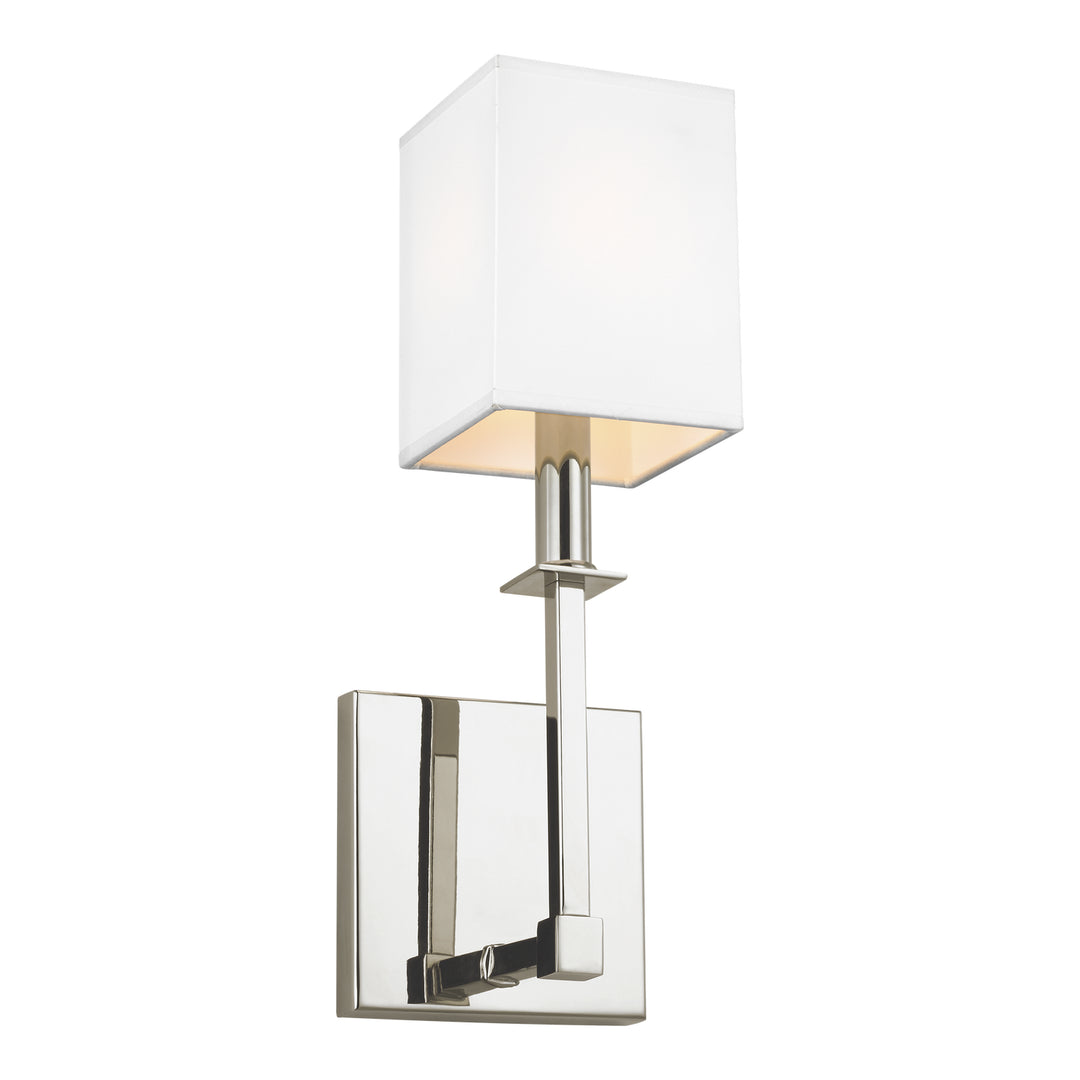 Quinn One Light Wall Sconce in Polished Nickel - available from The Lighting Shoppe, trusted by Canadian homeowners