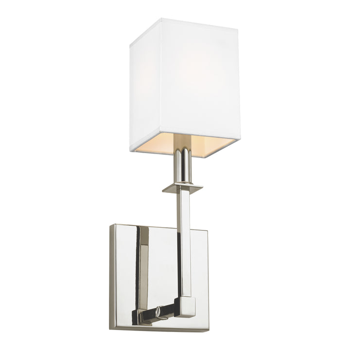 Quinn One Light Wall Sconce in Polished Nickel - available from The Lighting Shoppe, trusted by Canadian homeowners