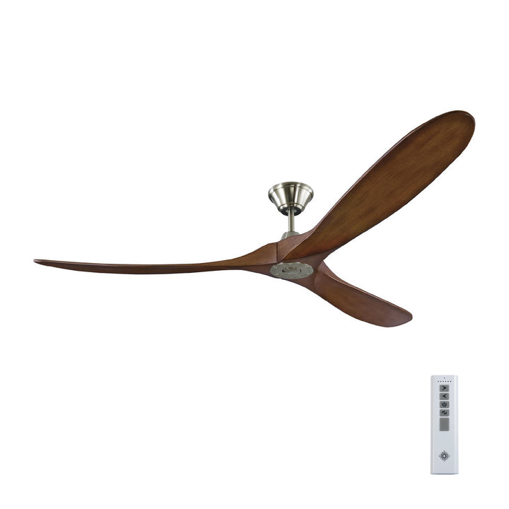 Visual Comfort Fan Canada - 3MAVR70BSKOA - 70"Ceiling Fan - Maverick - Brushed Steel