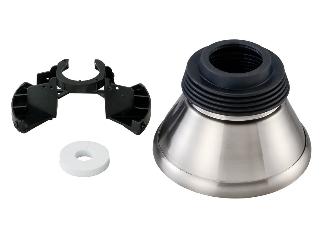 Minimalist Slope Ceiling Canopy Kit in Brushed Steel - available from The Lighting Shoppe, trusted by Canadian homeowners