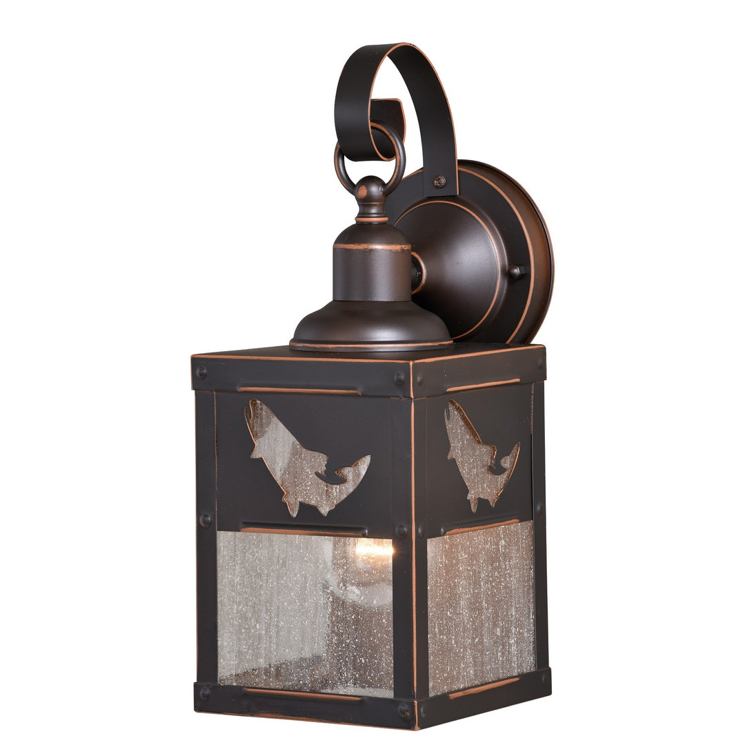 Missoula One Light Outdoor Wall Mount in Burnished Bronze