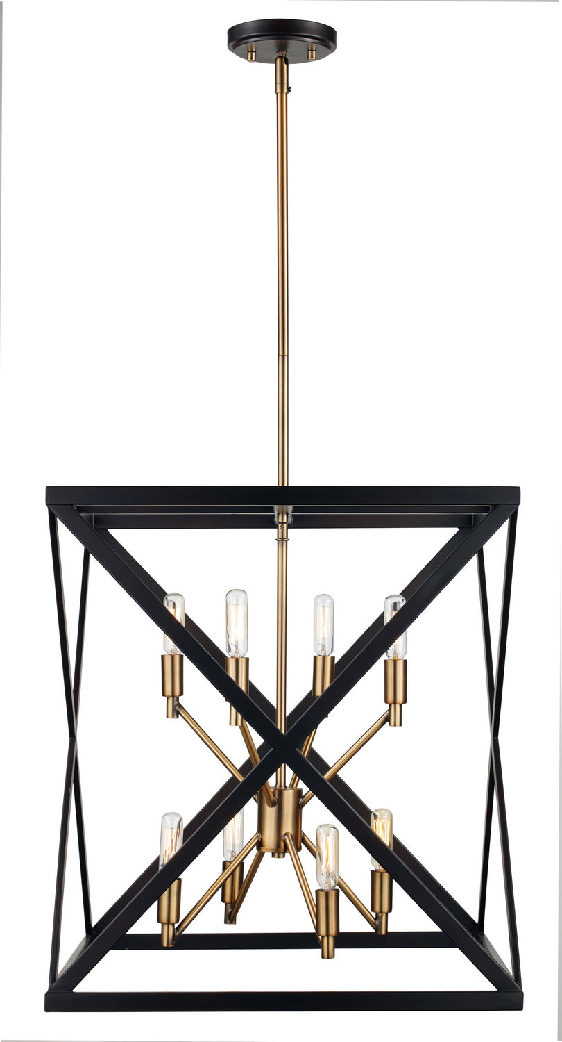 Eight Light Pendant in Rubbed Oil Bronze/Antique Brass - available from The Lighting Shoppe, trusted by Canadian homeowners